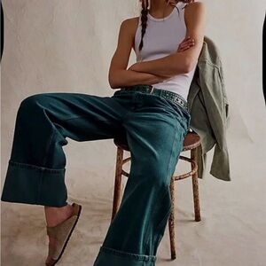 Women's We The Free Teal/Blue Jeans